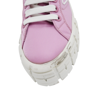 PRADA | Pink Nylon Platform Sneakers