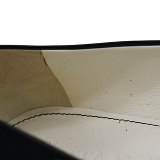 CHANEL | Black Patent Peep-Toe Flats