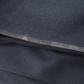 LORO PIANA | Navy Blue Suede-Trim Cashmere Cape