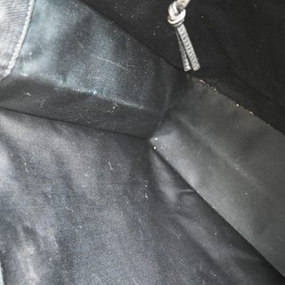 SAINT LAURENT | Black Raffia Rive Gauche Tote Bag