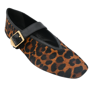 SCHUTZ | Courtney Buckle Hair Calf Flats
