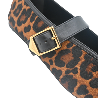 SCHUTZ | Courtney Buckle Hair Calf Flats