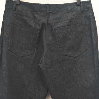 AKRIS PUNTO | Black Denim Pintuck Ankle Jeans