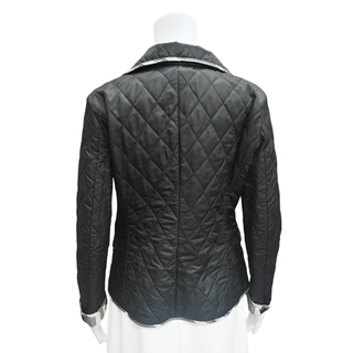 BURBERRY | Black Quilted Novacheck Trim Jacket