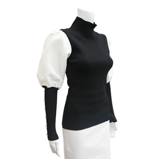 EDWARD ACHOUR | Contrast Ribbed Top