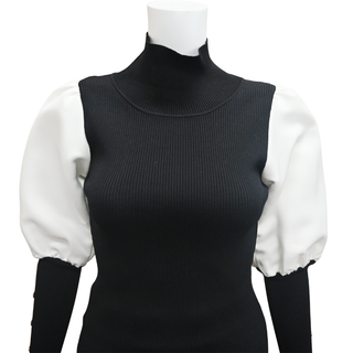 EDWARD ACHOUR | Contrast Ribbed Top
