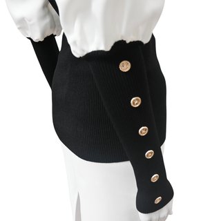 EDWARD ACHOUR | Contrast Ribbed Top