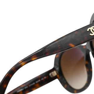 CHANEL | Tortoise CC Oversized Sunglasses