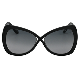 TOM FORD | Jade Black Oversized Sunglasses