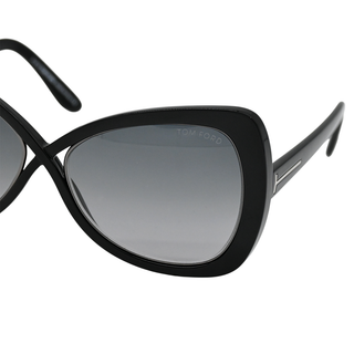 TOM FORD | Jade Black Oversized Sunglasses