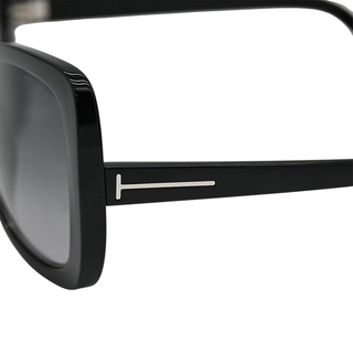 TOM FORD | Jade Black Oversized Sunglasses