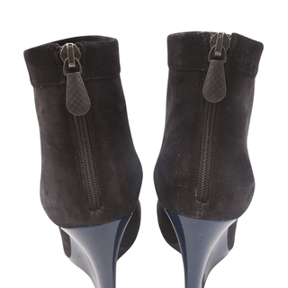BOTTEGA VENETA | Brown Suede Wedge Ankle Booties