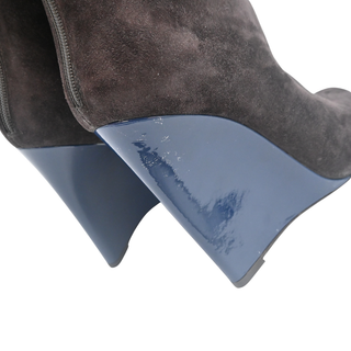 BOTTEGA VENETA | Brown Suede Wedge Ankle Booties