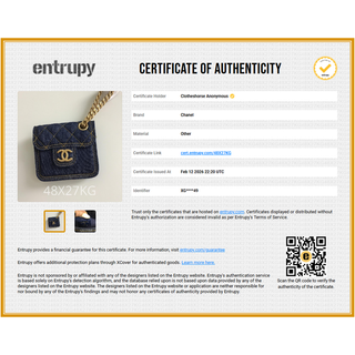 CHANEL | Denim Double You Bag Charm