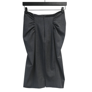 DOLCE & GABBANA | Gray Corset Pencil Skirt