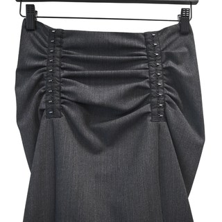DOLCE & GABBANA | Gray Corset Pencil Skirt