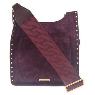 REBECCA MINKOFF | Darren Feed Purple Suede Crossbody Bag