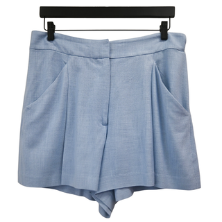VERONICA BEARD | Elbe Bluebell Pleated Shorts