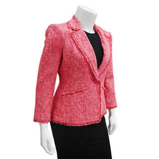 CINQ A SEPT | Katrice Melange Knit Cutaway Blazer