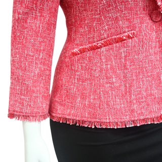 CINQ A SEPT | Katrice Melange Knit Cutaway Blazer