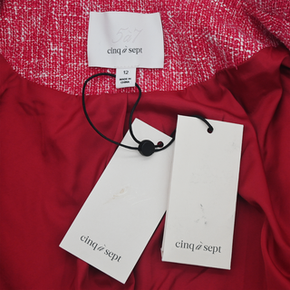 CINQ A SEPT | Katrice Melange Knit Cutaway Blazer