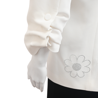 CINQ A SEPT | Khloe White Daisies Crepe Blazer