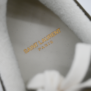 SAINT LAURENT | SL 61 Olive Canvas Low-Top Sneakers