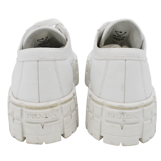 PRADA | White Nylon Platform Sneakers