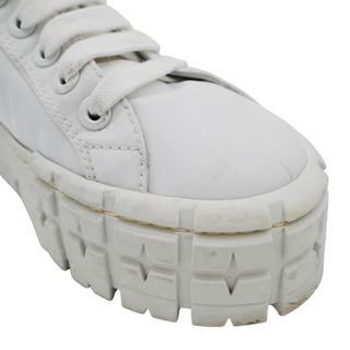 PRADA | White Nylon Platform Sneakers