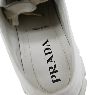 PRADA | White Nylon Platform Sneakers