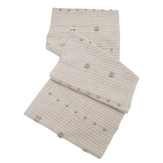 Embellished Knit Infinity Scarf