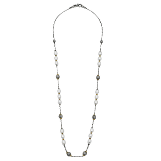 KONSTANTINO | Kleos Pearl Station Necklace
