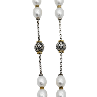 KONSTANTINO | Kleos Pearl Station Necklace