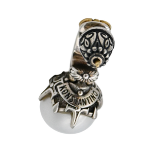 KONSTANTINO | Delos Two-Tone Pearl Drop Earrings