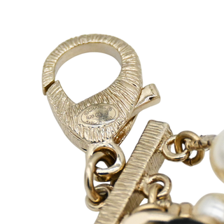 CHANEL | Woven Chain-Link & Faux Pearl Belt