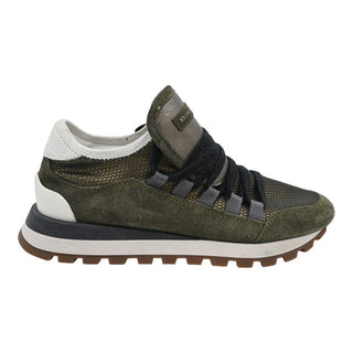 BRUNELLO CUCINELLI | Green Suede Sneakers