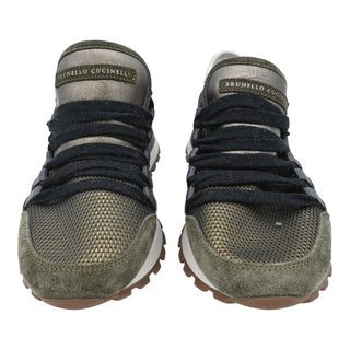 BRUNELLO CUCINELLI | Green Suede Sneakers