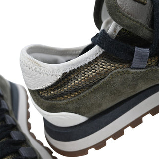 BRUNELLO CUCINELLI | Green Suede Sneakers