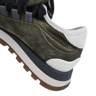 BRUNELLO CUCINELLI | Green Suede Sneakers