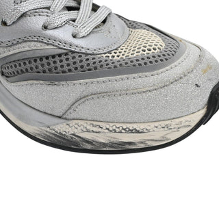 GUCCI | Ultrapace Floral Silver Glitter Sneakers