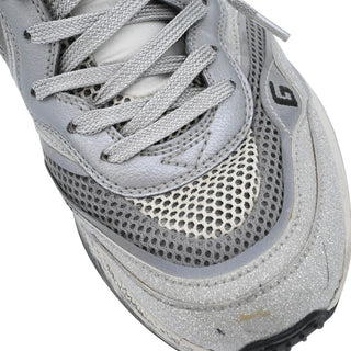 GUCCI | Ultrapace Floral Silver Glitter Sneakers