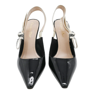 CHRISTIAN DIOR | J'Adior Black Patent Slingback Pumps