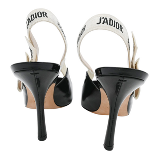 CHRISTIAN DIOR | J'Adior Black Patent Slingback Pumps