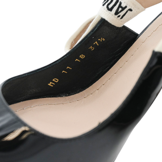 CHRISTIAN DIOR | J'Adior Black Patent Slingback Pumps
