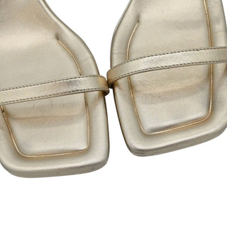 VINCE | Coco Gold Metallic Leather Kitten Heels