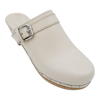ISABEL MARANT | Titya Off-White Leather Clogs