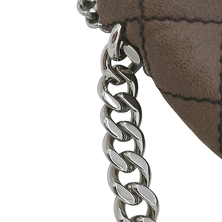 STELLA MCCARTNEY | Beckett Brown Faux-Suede Quilted Shoulder Bag