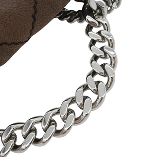 STELLA MCCARTNEY | Beckett Brown Faux-Suede Quilted Shoulder Bag