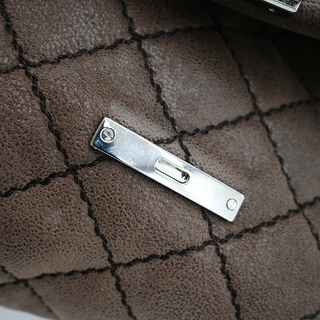 STELLA MCCARTNEY | Beckett Brown Faux-Suede Quilted Shoulder Bag