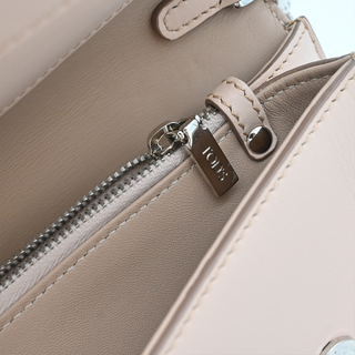 TOD'S | Light Pink Leather Pochette Convertible Clutch